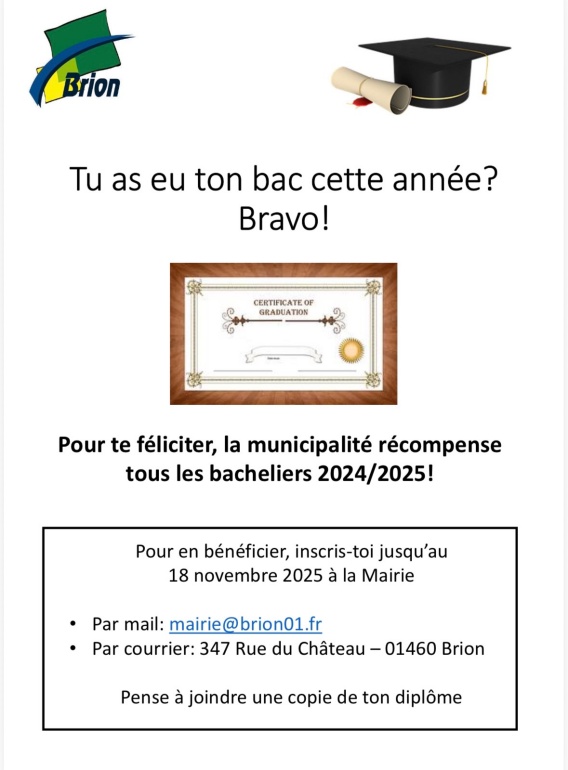 Tu as eu ton bac cette année ?