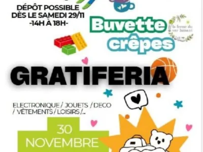 Gratiféria le 30/11 de 10H à 16H
