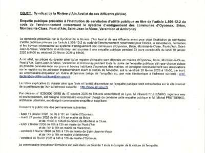 Avis d&rsquo;enquête publique