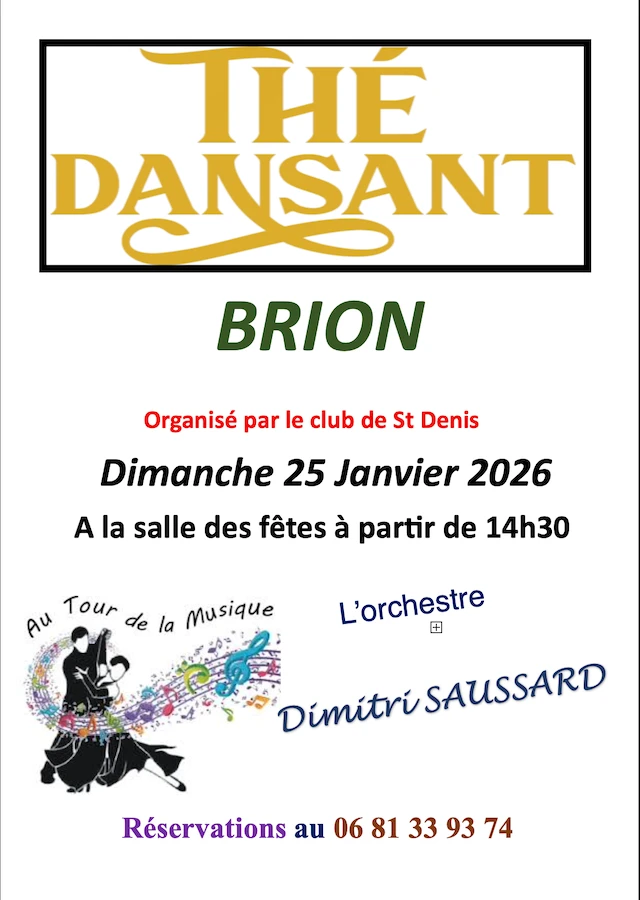 Thé dansant le 25 Janvier
