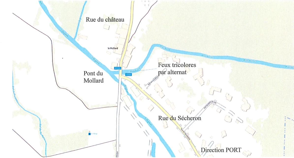Arrêté circulation rues Château & Sécheron