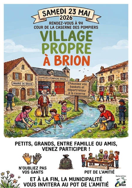 Village propre à Brion