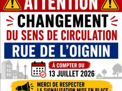 Changement de sens de circulation !