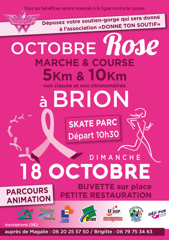 Octobre rose – Dimanche 18 – Buvette, petite restauration