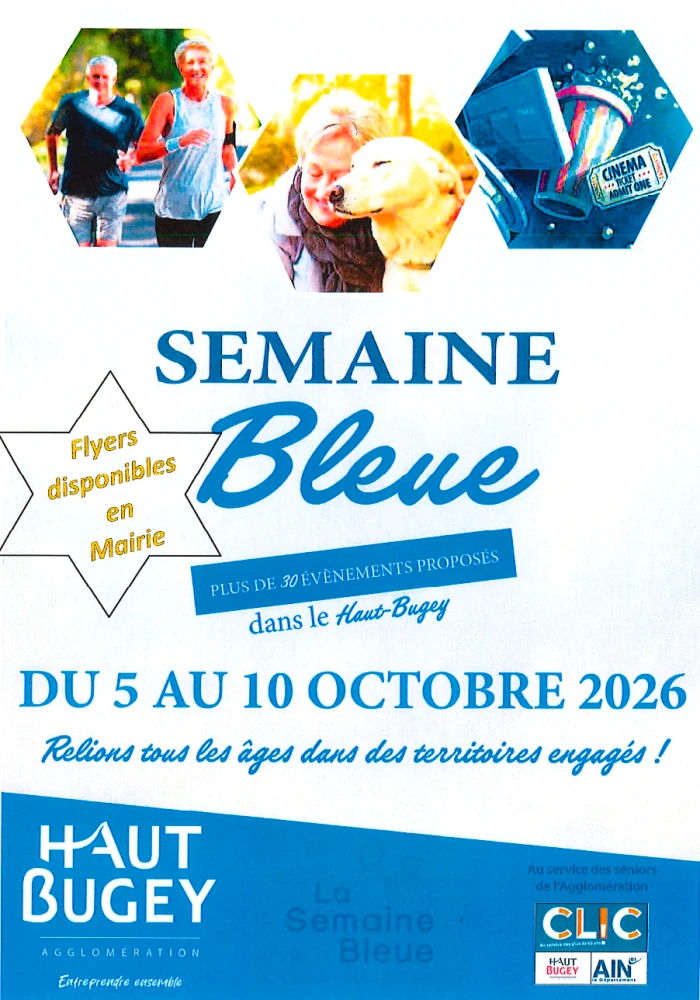 Semaine bleue dans le Haut-Bugey du 5 au 10 Octobre