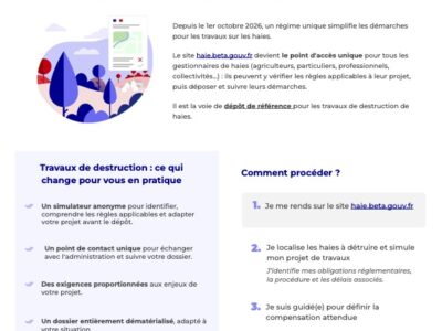 Guichet unique de la haie
